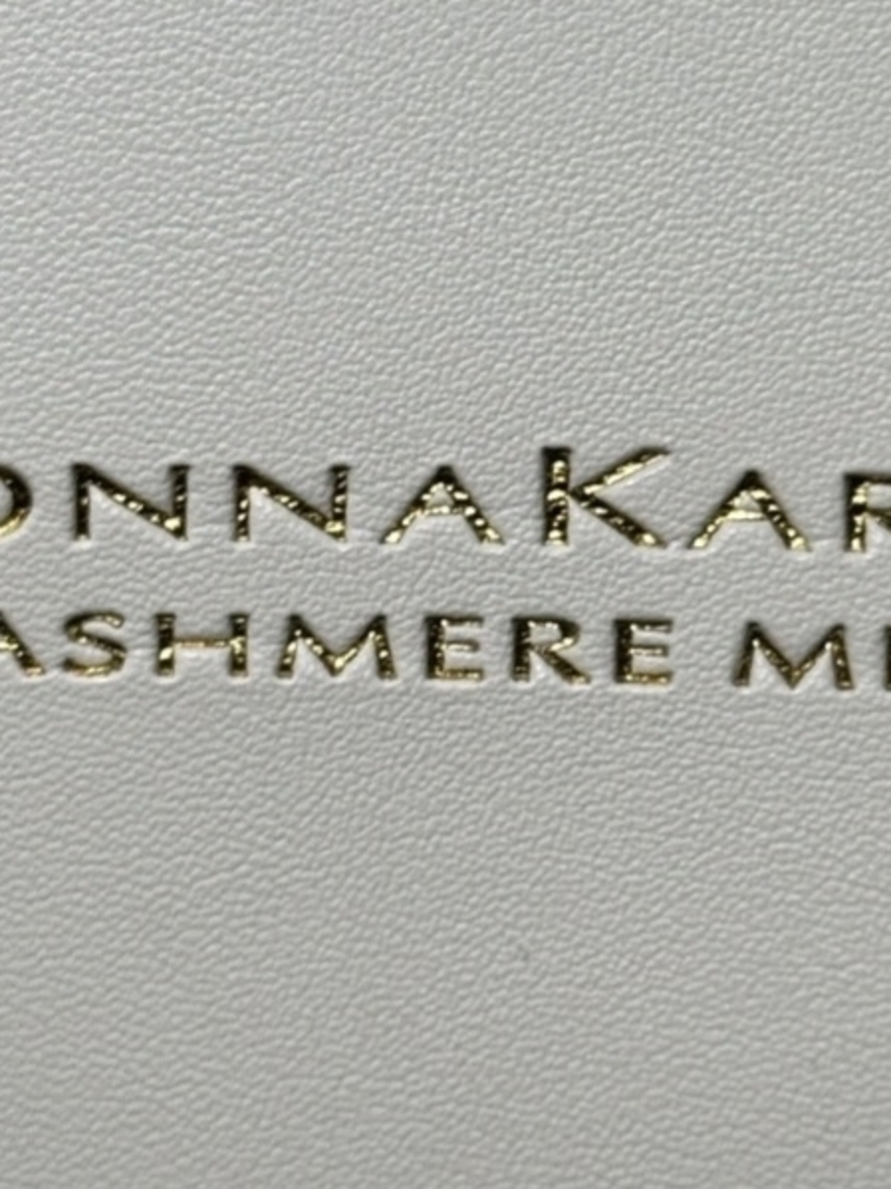 Cashmere Mist Sleek White Lasercut Carryall Tote Bag Designer- Donna Karan